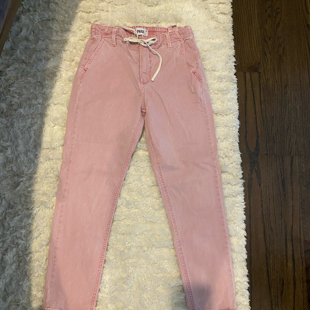 Paige pink colored pants